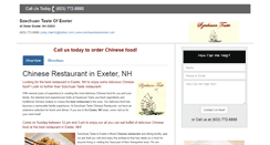 Desktop Screenshot of bestchineserestaurantexeternh.com